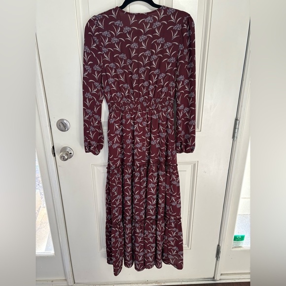 Roolee Maxi Tiered Long Sleeve Dress Size Small - Picture 5 of 8